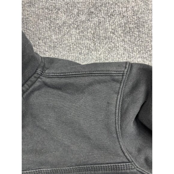 Wilfull Wear Hoodie Mens Small Black Quarter Zip Fleece Lined Warm Sweatshirt - Picture 7 of 9